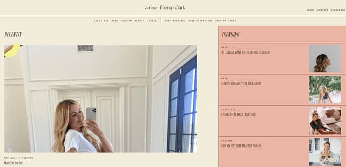 lifestyle blogs amber fillerup clark homepage