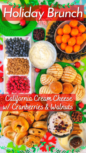 California Cream Cheese with cranberries and walnuts