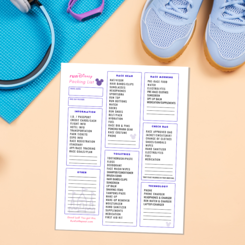 The Ultimate Run Disney Packing List