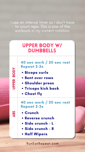 home workout for runners