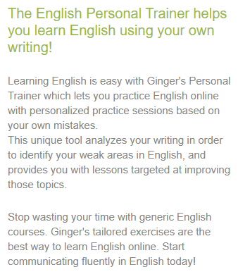 Ginger English Personal Trainer