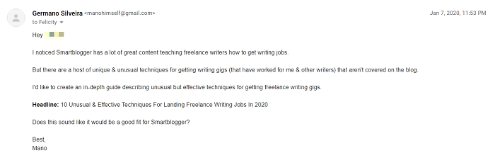 what is freelance writing content pitch