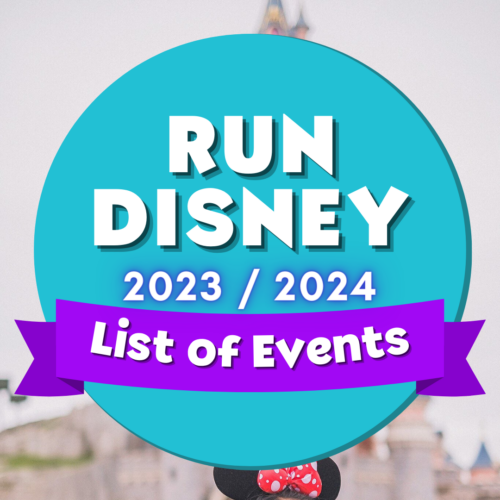 Run Disney Races 2023 to 2024 calendar list